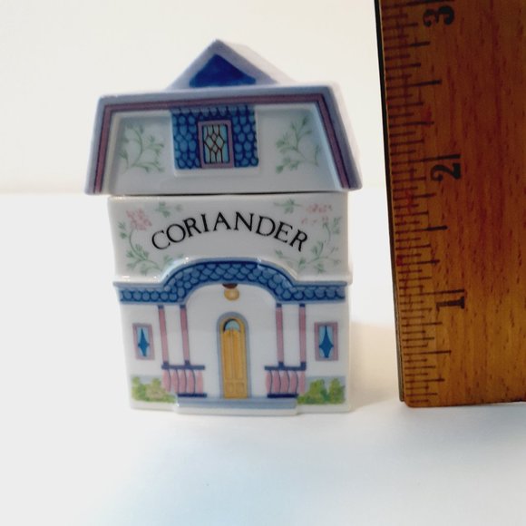 1989 Lenox Porcelain Spice Village CORIANDER Spice Jar Cottage House - Picture 6 of 12